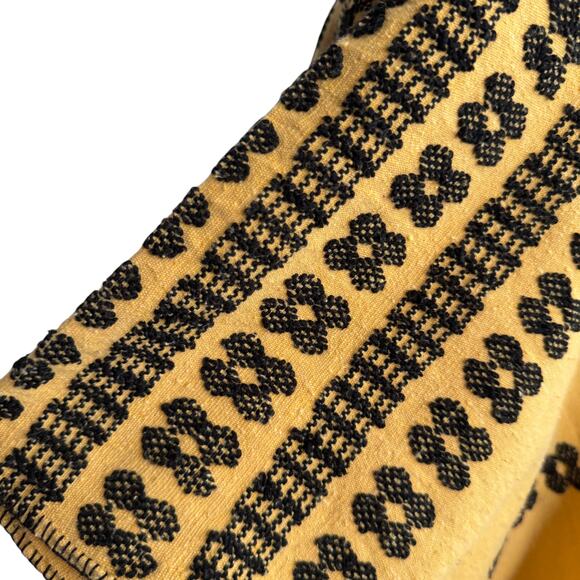 Pippa Holt Kaftan No.171 Three Panel Maxi Kaftan Yellow Black One Size - Picture 7 of 9